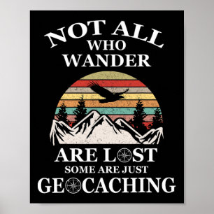 Póster Geocaching Producto No Todos Los Que Despertaron S