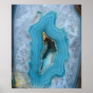 Póster Geode Blue 1 Art Print -20x24 -otros tamaños tambi