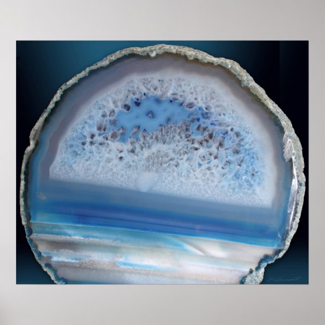 Póster Geode Blue 2 Art Print -24x20 -otros tamaños tambi (Frente)