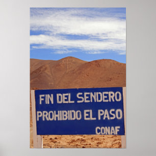 Póster Geoglifos de Atacama, Chile