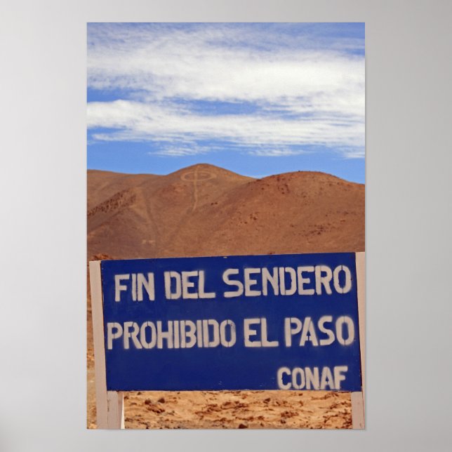 Póster Geoglifos de Atacama, Chile (Frente)