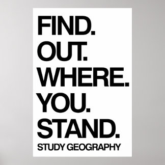 Póster Geografía del estudio