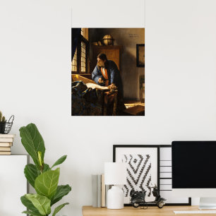 Póster Geógrafo de Johannes Vermeer