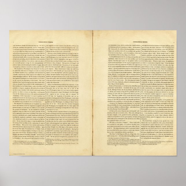Póster Geographical Memoir (Frente)