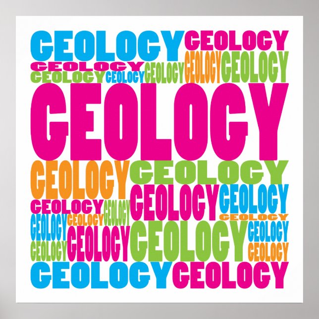 Póster Geología colorida (Frente)