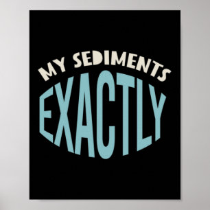 Póster Geología de broma mis sedimentos exactamente