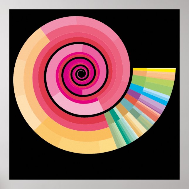 Póster Geologic timescale spiral (Frente)