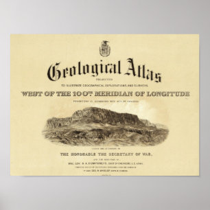Póster Geological Atlas Title Page