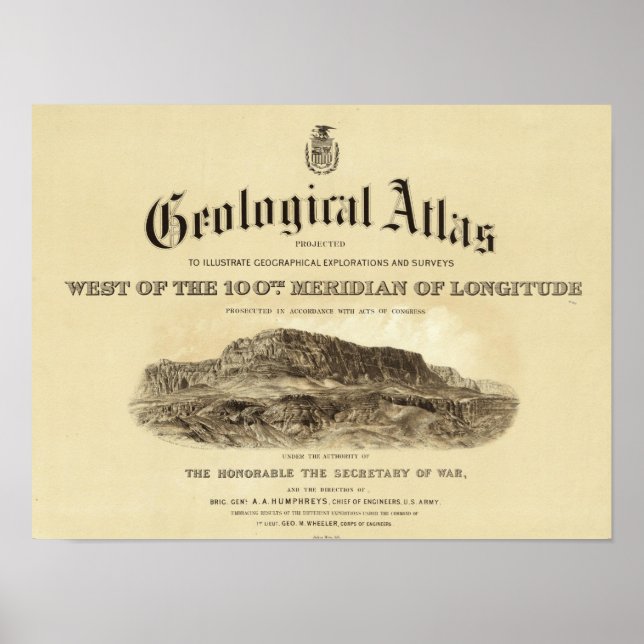 Póster Geological Atlas Title Page (Frente)