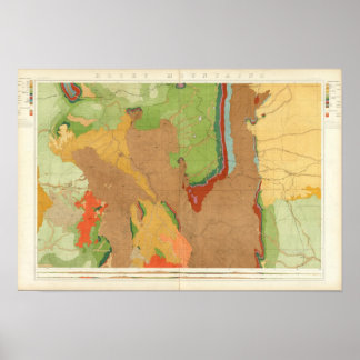 Póster Geológico de Montañas Rocosas