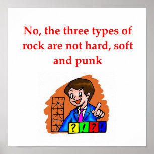 Póster geology joke