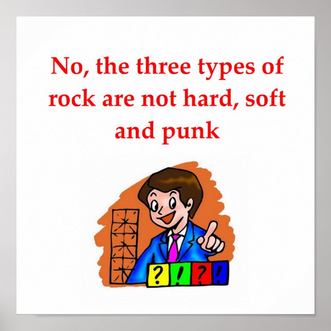 Póster geology joke (Frente)