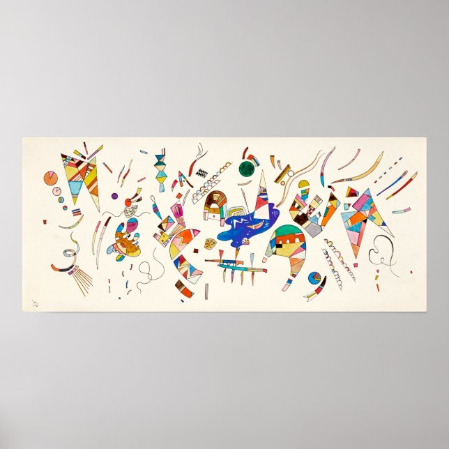 Póster Geometría biomórfica | Wassily Kandinsky | (Frente)