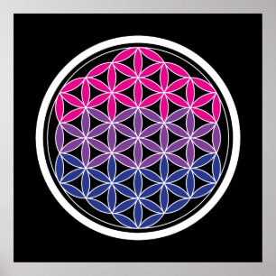 Póster Geometría bisagrada