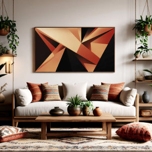 Póster Geometría contemporánea abstracción moderna