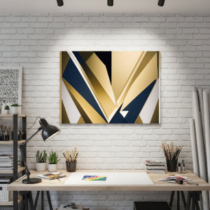 Póster Geometría Corporativa Premium
