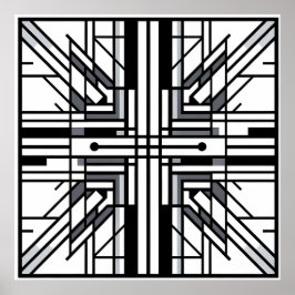 Póster Geometría de cuadrícula simétrica - Resumen en bla