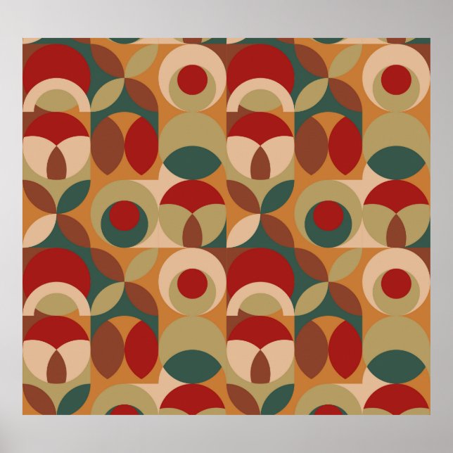 Póster Geometría de estilo escandinavo Material gráfico m (Frente)