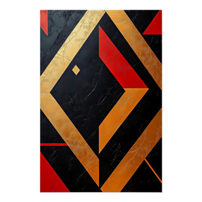 Póster Geometría de inflamación (Anverso)