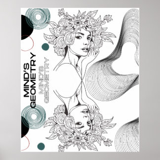 Póster Geometría de la mente