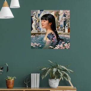 Póster "Geometría de la serenidad" - Un retrato digital