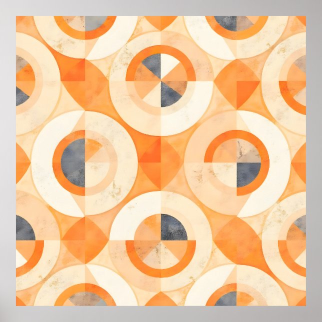 Póster Geometría de la Tierra Desfasada (Frente)