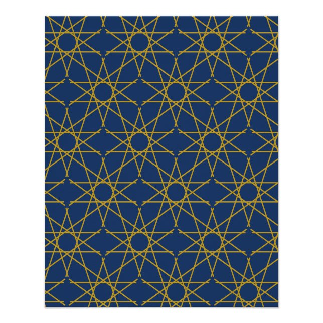 Póster Geometría de Lapis Gold (Anverso)