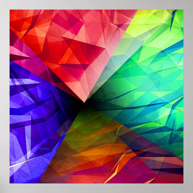 Póster Geometría de luz (Frente)