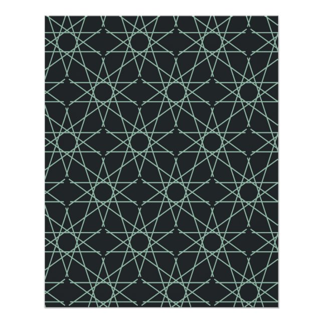 Póster Geometría de menta de basalto (Anverso)