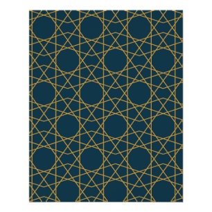 Póster Geometría de oro de Samarcanda