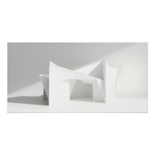 Póster Geometría de papel elegante