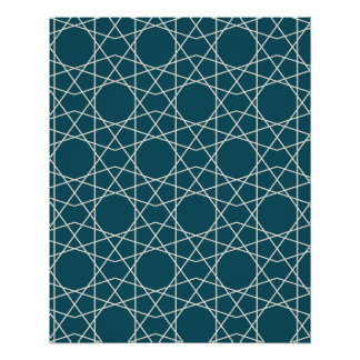 Póster Geometría de Perla de Isfahán