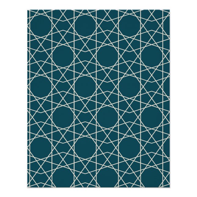 Póster Geometría de Perla de Isfahán (Anverso)