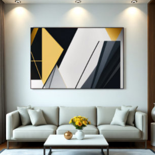Póster Geometría Diagonal Premium