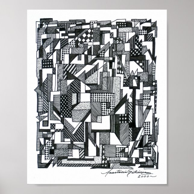 Póster Geometría emergente (Frente)