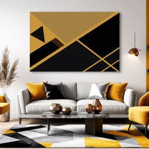 Póster Geometría en tonos terrosos