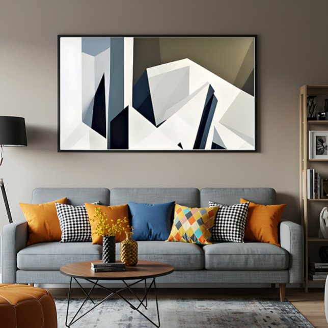 Póster Geometría Facetada Minimalista (Subido por el creador)