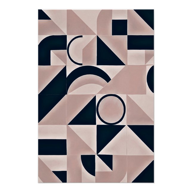 Póster Geometría minimalista (Anverso)