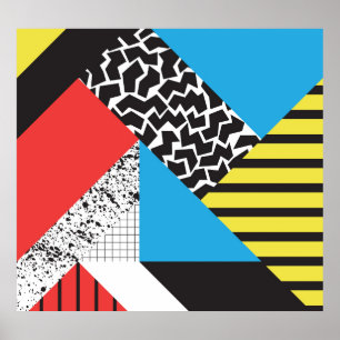 Póster Geometría moderna: Resumen de estilo sin foco