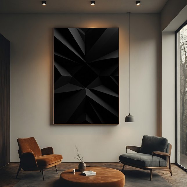 Póster Geometría oscura minimalista abstracta (Subido por el creador)