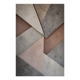 Póster Geometría Pastel