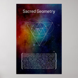 Póster Geometría sagrada