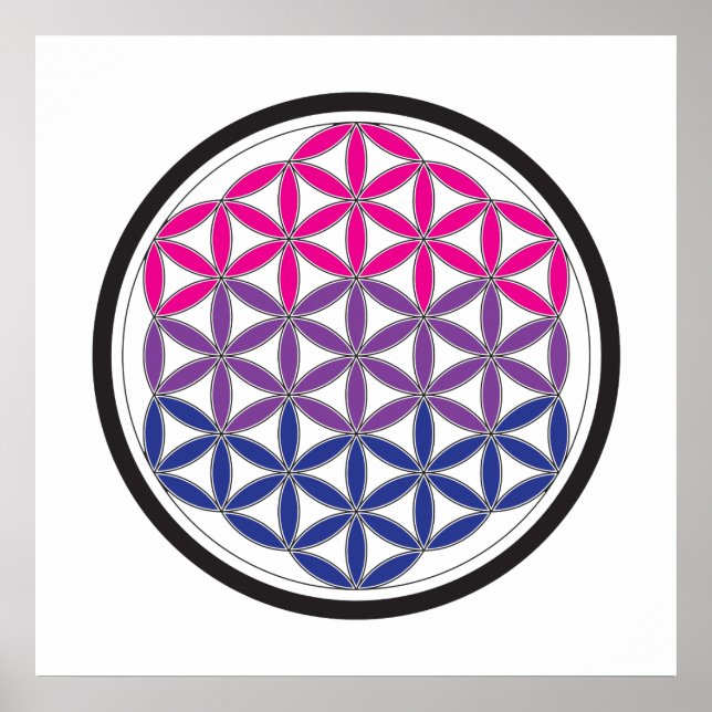 Póster geometría sagrada bi (Frente)