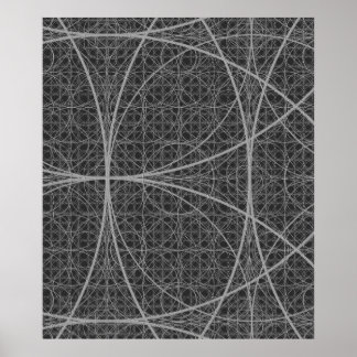 Póster Geometría sagrada Círculos Flor de vida