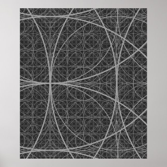Póster Geometría sagrada Círculos Flor de vida (Frente)