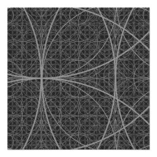 Póster Geometría sagrada Círculos Flor de vida