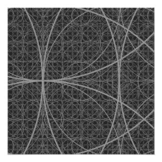 Póster Geometría sagrada Círculos Flor de vida