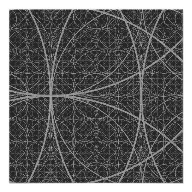 Póster Geometría sagrada Círculos Flor de vida (Anverso)