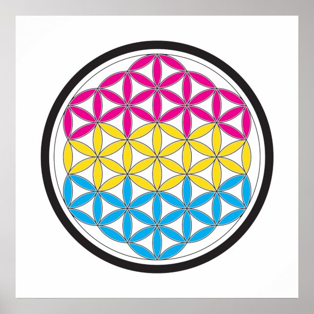 Póster geometría sagrada de pan (Frente)