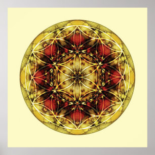 Póster Geometría sagrada Mandala 6